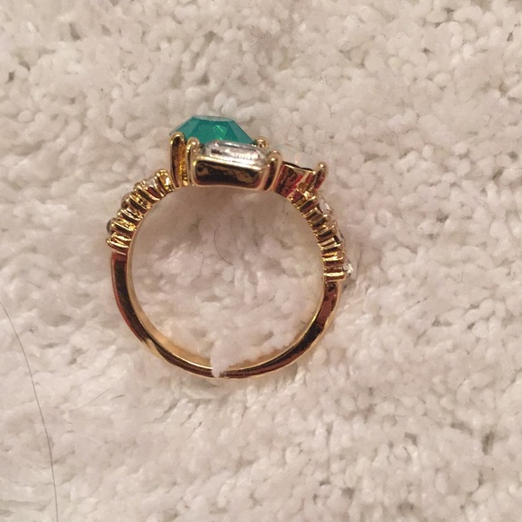 Mixed Rhinestone Gold Ring - Picture 4 of 7